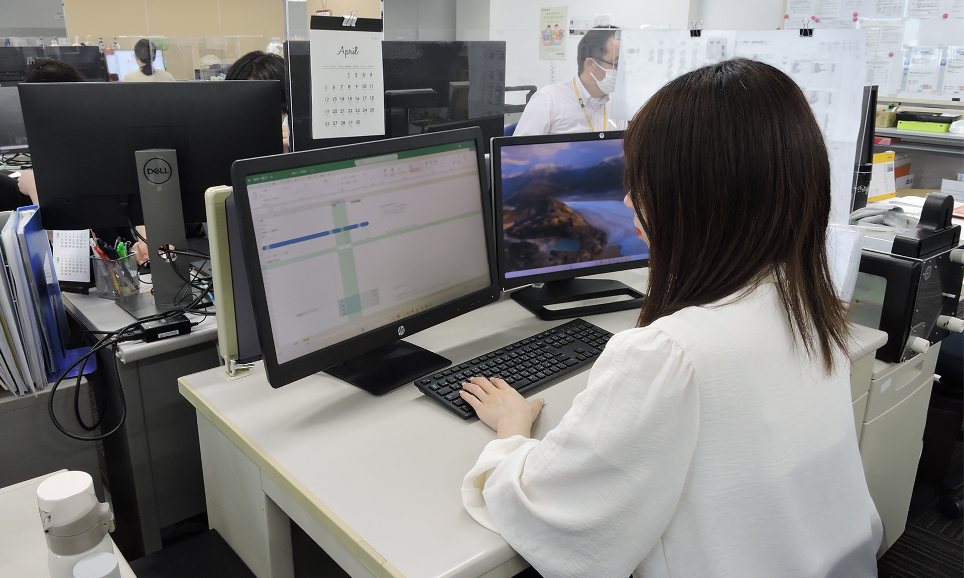 作業の様子